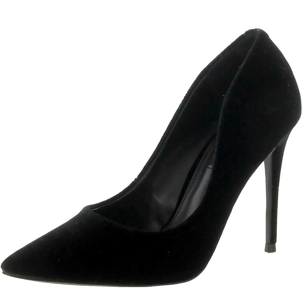 Aqua Velvet Slip-On Pumps